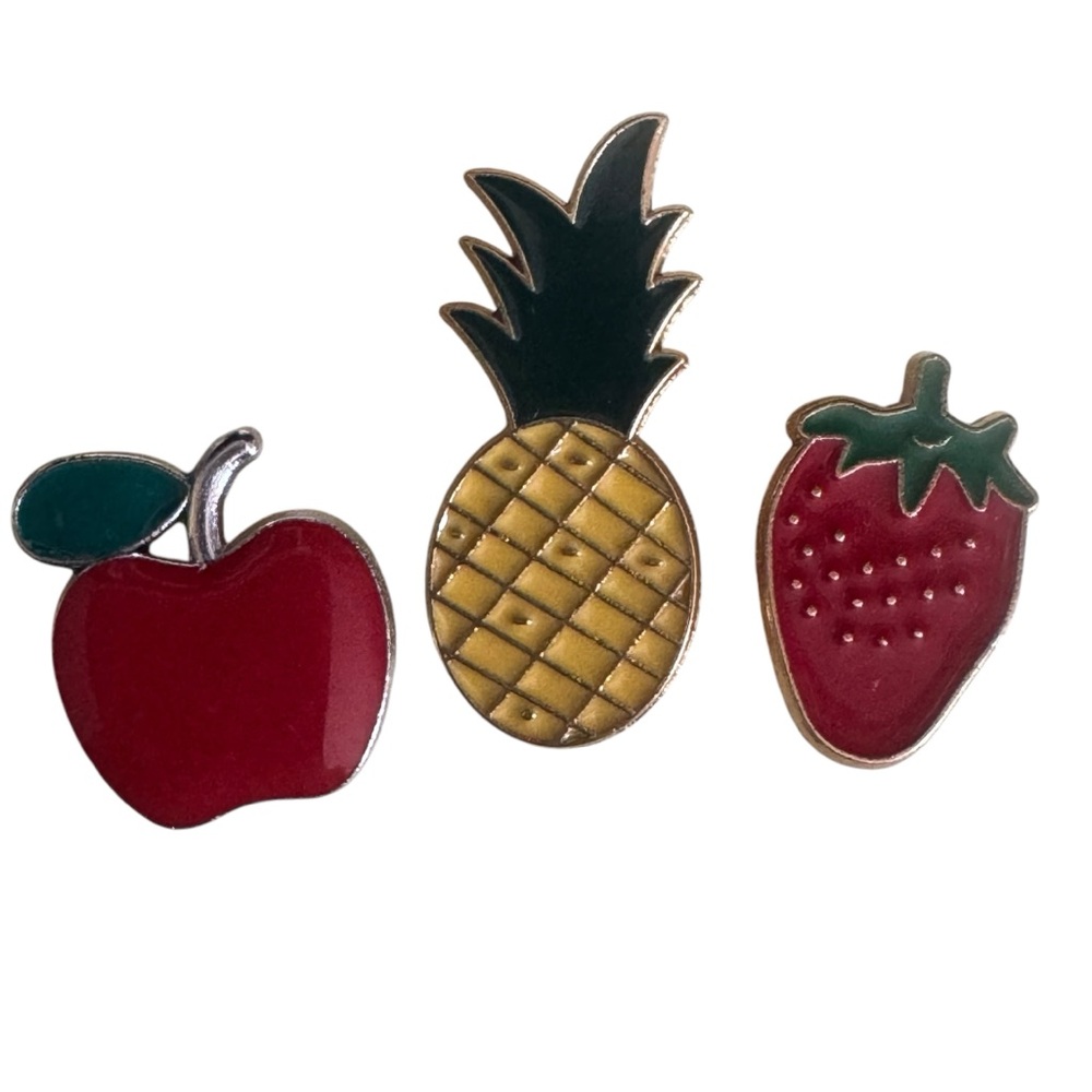 Fruit-Themed Enamel Pin Set - Picture 3 of 4
